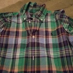 Plaid polo shirt